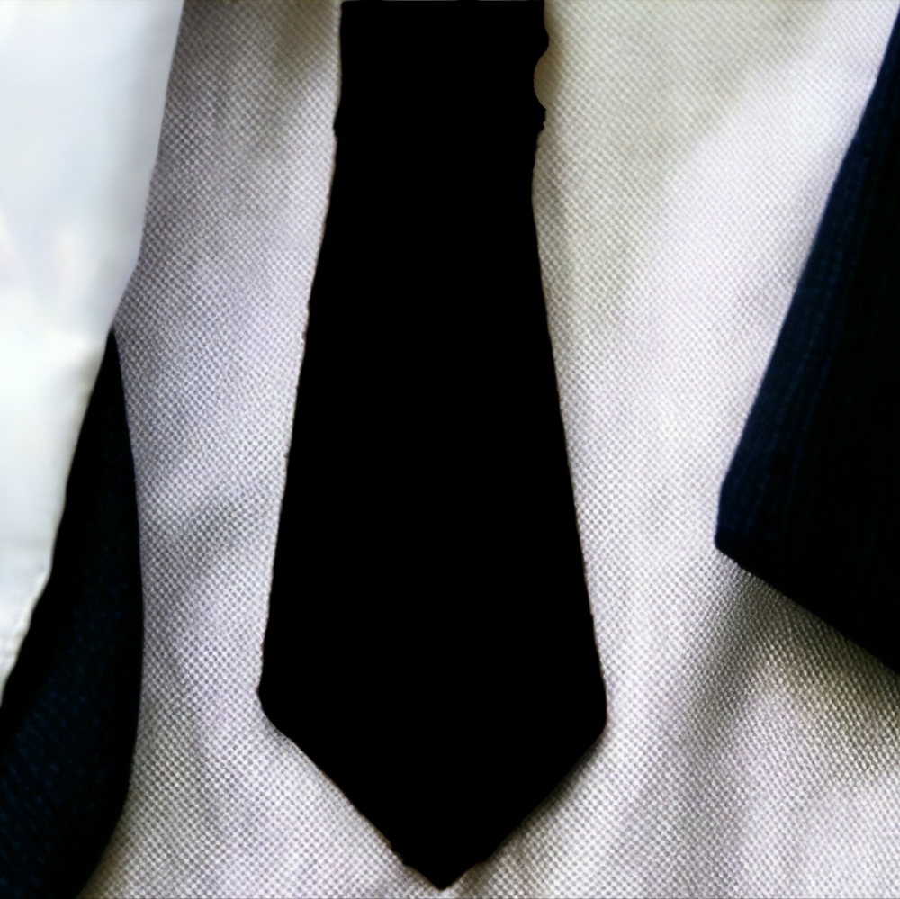 Plain Black Tie